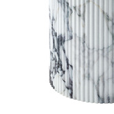 Temple &amp; Webster Tilly Viola Marble-Look Side Table