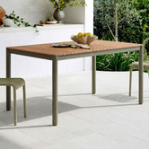 Temple &amp; Webster Coogee Eucalyptus Wood Outdoor Dining Table