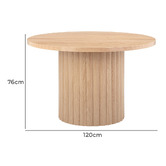 Temple &amp; Webster 120cm Elodie Round Dining Table