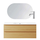 Temple &amp; Webster Havana 1200mm Vanity Package with Mixer &amp; LED Mirror