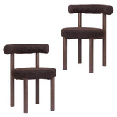 Temple &amp; Webster Roselin Boucle Dining Chairs