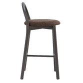 Temple &amp; Webster 65.5cm Lottie Arched Solid Beech Wood Bar Stool