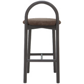 Temple &amp; Webster 65.5cm Lottie Arched Solid Beech Wood Bar Stool