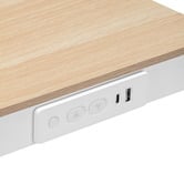Temple &amp; Webster Leo Sit &amp; Stand Desk with Wireless Charging Station