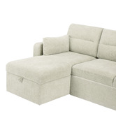 Temple &amp; Webster Carter 4 Seater Queen Sofa Bed with Reversible Chaise
