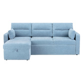 Temple &amp; Webster Carter 4 Seater Queen Sofa Bed with Reversible Chaise