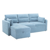 Temple &amp; Webster Carter 4 Seater Queen Sofa Bed with Reversible Chaise