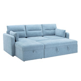 Temple &amp; Webster Carter 4 Seater Queen Sofa Bed with Reversible Chaise