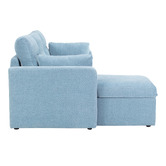 Temple &amp; Webster Carter 4 Seater Queen Sofa Bed with Reversible Chaise