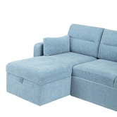 Temple &amp; Webster Carter 4 Seater Queen Sofa Bed with Reversible Chaise