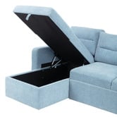 Temple &amp; Webster Carter 4 Seater Queen Sofa Bed with Reversible Chaise