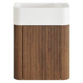 Temple &amp; Webster Nomad 460mm Walnut Wall Hung Single Vanity
