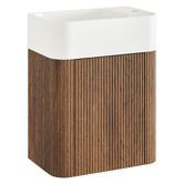 Temple &amp; Webster Nomad 460mm Walnut Wall Hung Single Vanity