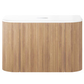 Temple &amp; Webster Nomad 750mm Natural Wall Hung Single Vanity