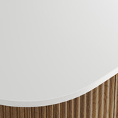 Temple &amp; Webster Nomad 750mm Walnut Wall Hung Single Vanity