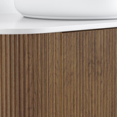 Temple &amp; Webster Nomad 750mm Walnut Wall Hung Single Vanity