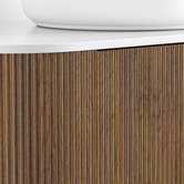 Temple &amp; Webster Nomad 1200mm Walnut Wall Hung Single Vanity