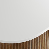 Temple &amp; Webster Nomad 1500mm Walnut Wall Hung Double Vanity