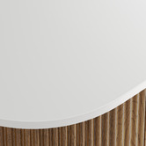 Temple &amp; Webster Nomad 460mm Natural Wall Hung Single Vanity