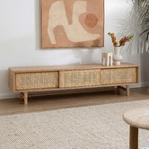 Temple &amp; Webster 180cm Inari Rattan TV Unit
