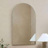 Temple &amp; Webster Tate Arched Frameless Wall Mirror