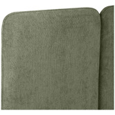 Temple &amp; Webster Croft Winged Chenille Bed Frame