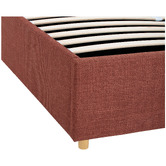 Temple &amp; Webster Elba Upholstered Gas Lift Storage Bed Frame