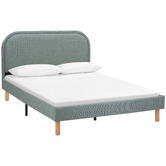 Temple &amp; Webster Elba Upholstered Bed Frame