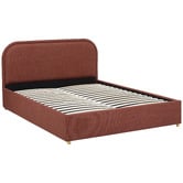 Temple &amp; Webster Elba Upholstered Gas Lift Storage Bed Frame