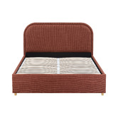 Temple &amp; Webster Elba Upholstered Gas Lift Storage Bed Frame