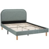 Temple &amp; Webster Elba Upholstered Bed Frame