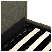 Temple &amp; Webster Elba Upholstered Gas Lift Storage Bed Frame