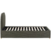 Temple &amp; Webster Elba Upholstered Gas Lift Storage Bed Frame