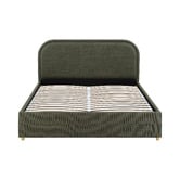 Temple &amp; Webster Elba Upholstered Gas Lift Storage Bed Frame
