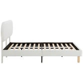 Temple &amp; Webster Lozenge Upholstered Bed