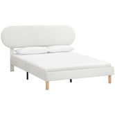 Temple &amp; Webster Lozenge Upholstered Bed