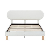 Temple &amp; Webster Lozenge Upholstered Bed