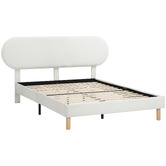 Temple &amp; Webster Lozenge Upholstered Bed