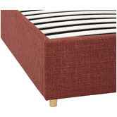 Temple &amp; Webster Elba Upholstered Gas Lift Storage Bed Frame