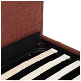 Temple &amp; Webster Elba Upholstered Gas Lift Storage Bed Frame