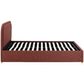 Temple &amp; Webster Elba Upholstered Gas Lift Storage Bed Frame