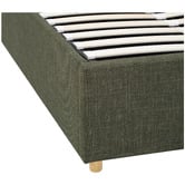 Temple &amp; Webster Elba Upholstered Gas Lift Storage Bed Frame