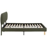 Temple &amp; Webster Lozenge Upholstered Bed