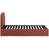 Temple &amp; Webster Elba Upholstered Gas Lift Storage Bed Frame