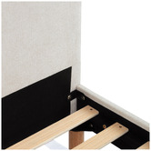 Temple &amp; Webster Ripple Chenille Bed Frame