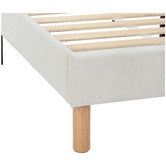 Temple &amp; Webster Ripple Chenille Bed Frame