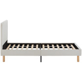 Temple &amp; Webster Ripple Chenille Bed Frame