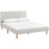 Temple &amp; Webster Ripple Chenille Bed Frame