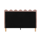 Temple &amp; Webster Ripple Chenille Bed Frame