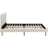 Temple &amp; Webster Ripple Chenille Bed Frame